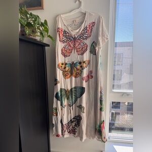 Butterfly Print Magnolia Pearl Dress